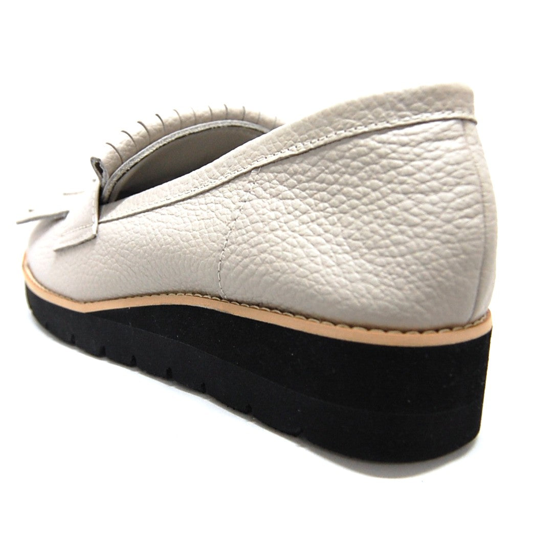 CATCHBALL　600-03　ライトグレー　キルトローファー