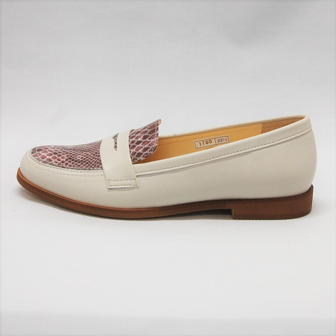 CATCHBALL　KYOTO　170-235　アイボリー/ヘビ型押し